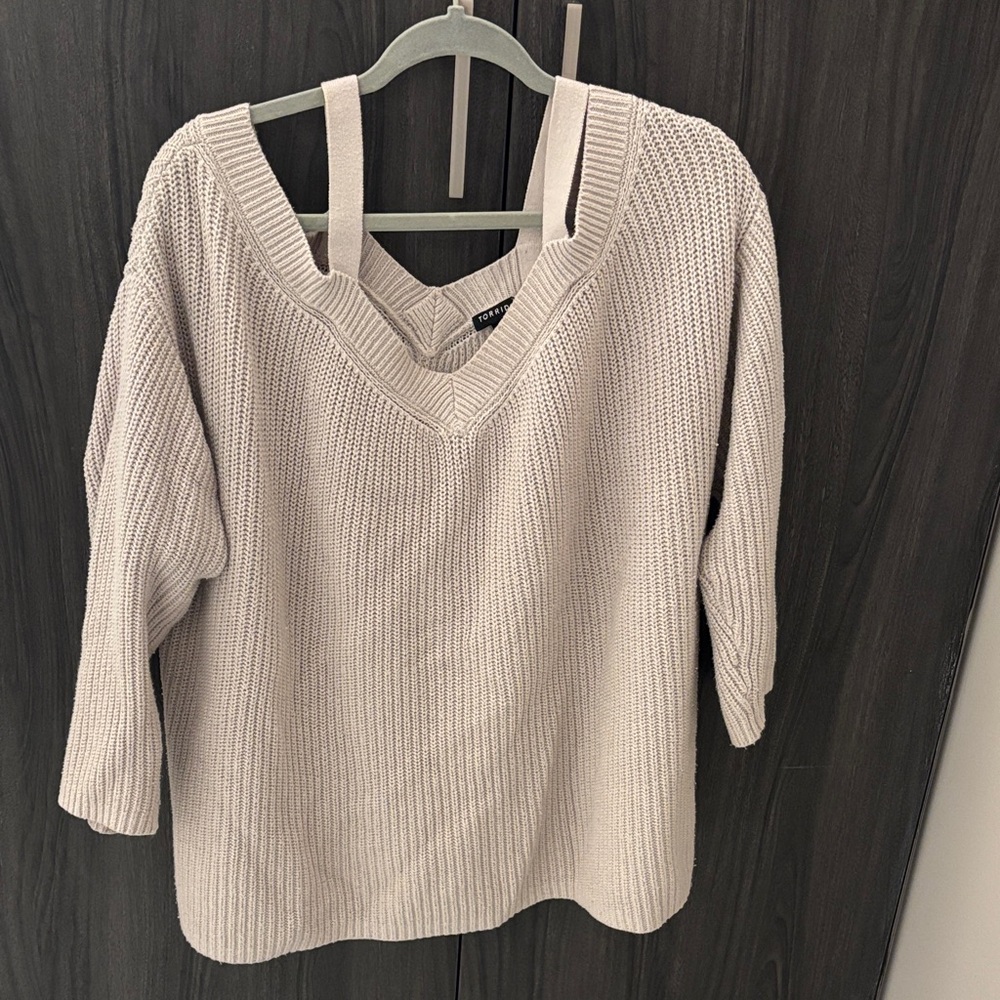 TORRID cold shoulder Sweater ❗️SOLD❗️